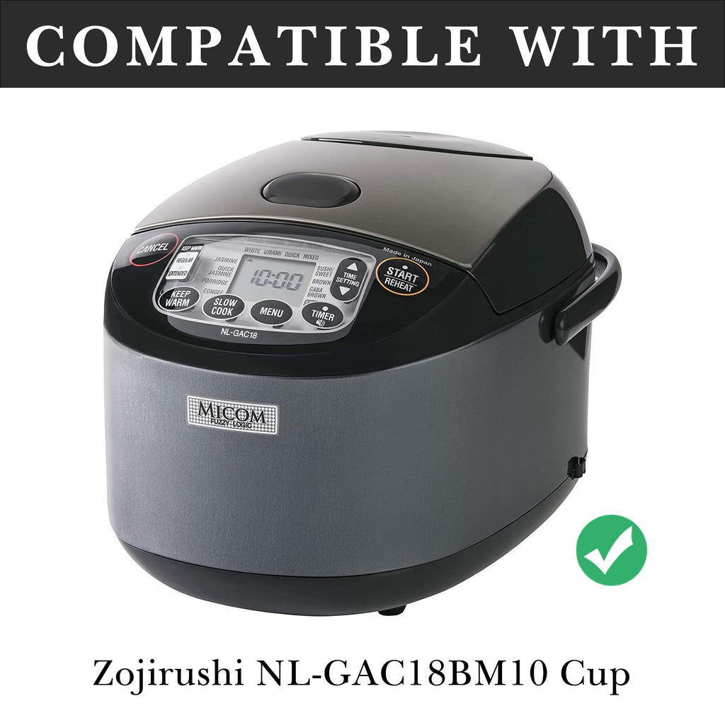 Linkidea Rice Cooker Stainless Steel Inner Pot Compatible with Zojirushi NL-GAC18BM, Dishwasher Safe, No Coating Replacement Bowl