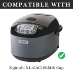 Linkidea Rice Cooker Stainless Steel Inner Pot Compatible with Zojirushi NL-GAC18BM, Dishwasher Safe, No Coating Replacement Bowl