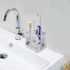 Linkidea Electric Toothbrush Holder, Stainless Vanity Toothpaste Stand, Single Slot Organizer Compatible with Oral-B iO Series, Philip Sonicare ProtectiveClean (Silver)