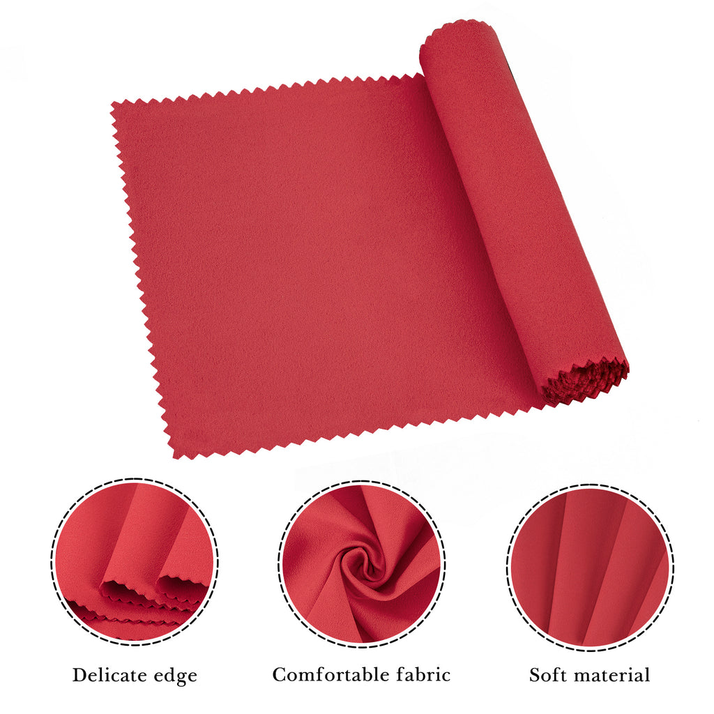 Linkidea Piano Keyboard Anti Dust Key Cover, Fabric Key Cover Cloth Soft Dustproof for 88 Keys Acoustic & Digital Piano and Electronic Keyboard (Red)