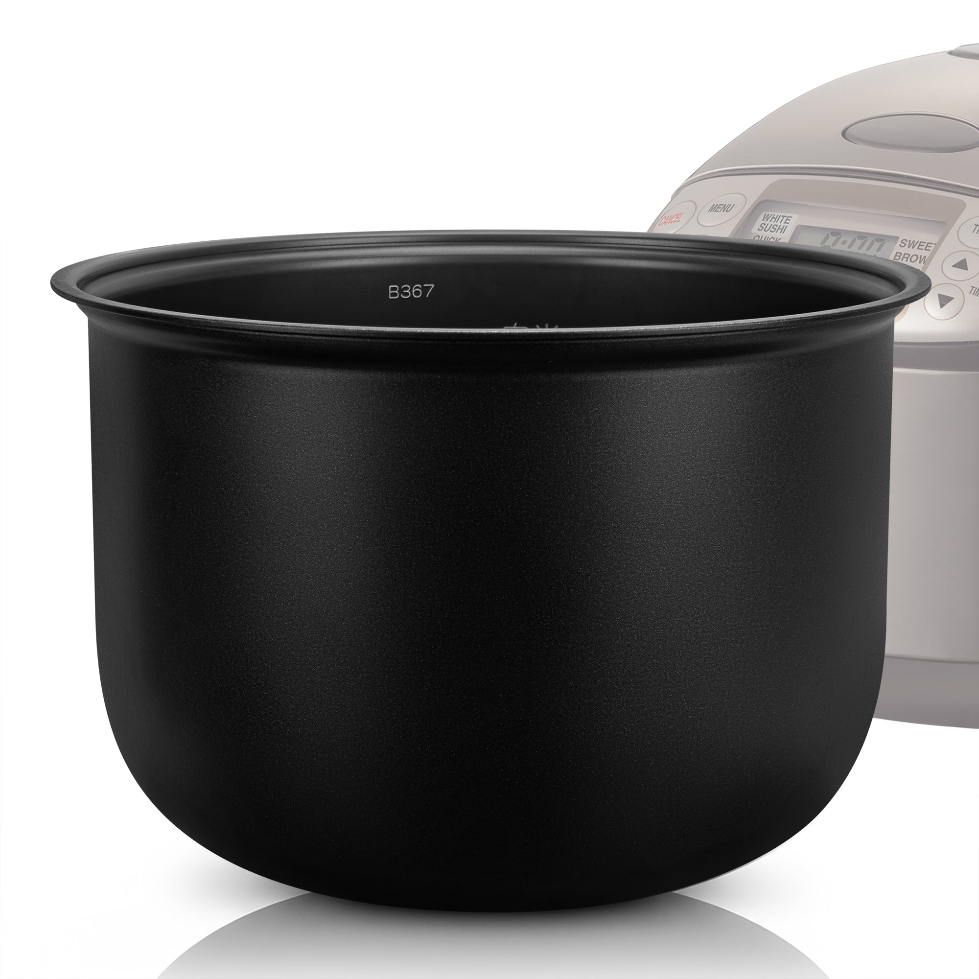 Linkidea Rice Cooker Aluminum Alloy Inner Pot Compatible with Zojirushi NS-TSC18, NL-AAC18, Non-Stick Replacement Insert Bowl