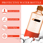 Linkidea 2 Pack Water Bottle Boot Compatible with Nalgene Sustain Wide Mouth 32oz/48oz, Narrow Mouth 32oz, Silicone Anti-Slip Bottle Bottom Bumper Protector (Red)