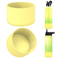 Linkidea 2 Pack Water Bottle Boot Compatible with IRON °FLASK Wide/Narrow Mouth 12oz/14oz/16oz/18oz/20oz/22oz/24oz, Silicone Bottle Bottom Sleeve Cover Bumper Protector (Pineapple)