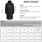 Kids Bench Jacket, Child Bench Parka, Youth Soccer Training Extra Long Jacket, Quilted Windproof Sports Outwear, Hooded Stadium Coat, Keep Legs Warm in Cold Weather (Black, Size Medium)