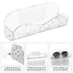 Extra Large Sunglasses Organizer Storage Wall Mount, Acrylic Glasses Eyewear Display Holder Compatible with Gucci GG0876S GG0875S Balenciaga BB0201S BB0166S (Clear)