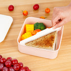 Linkidea Sandwich Lunchbox Container and Snack Box Container, Lunch Salad Lunch Containers for Adults, Sandwich Containers for Travel/Work/Outdoor (White)