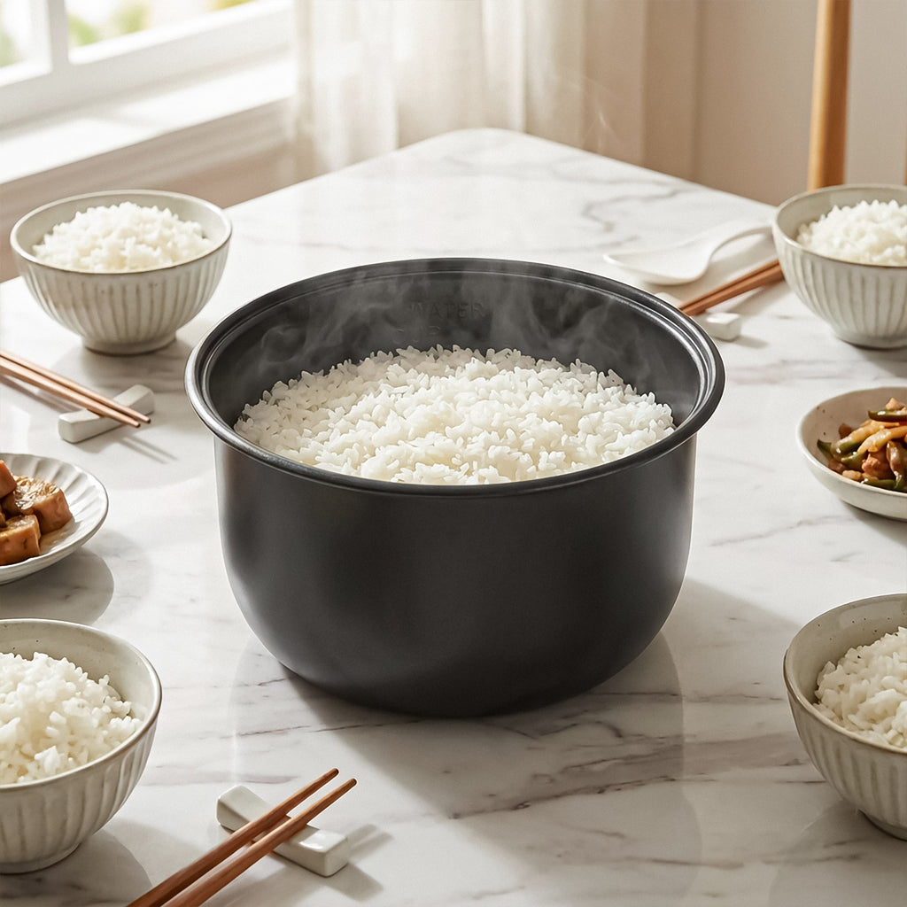 Linkidea Rice Cooker Aluminum Alloy Inner Pot Compatible with Tiger JBV-A10U, JBV-S10U Dishwasher Safe, Replacement Bowl