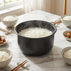Linkidea Rice Cooker Aluminum Alloy Inner Pot Compatible with Tiger JBV-A10U, JBV-S10U Dishwasher Safe, Replacement Bowl