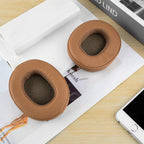 Linkidea Replacement Ear Pads for Skullcandy Crusher Wireless/Crusher Evo/Crusher ANC/Hesh 3/Venue ANC Headphones, Headset Earpads ( Protein Leather / Brown )