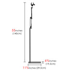 Linkidea Hair Dryer Stand, 360 Degree Rotating Blow Dryer Holder Hands-Free, Adjustable Height Hair Dryer Rack with Heavy Base for Home Salon