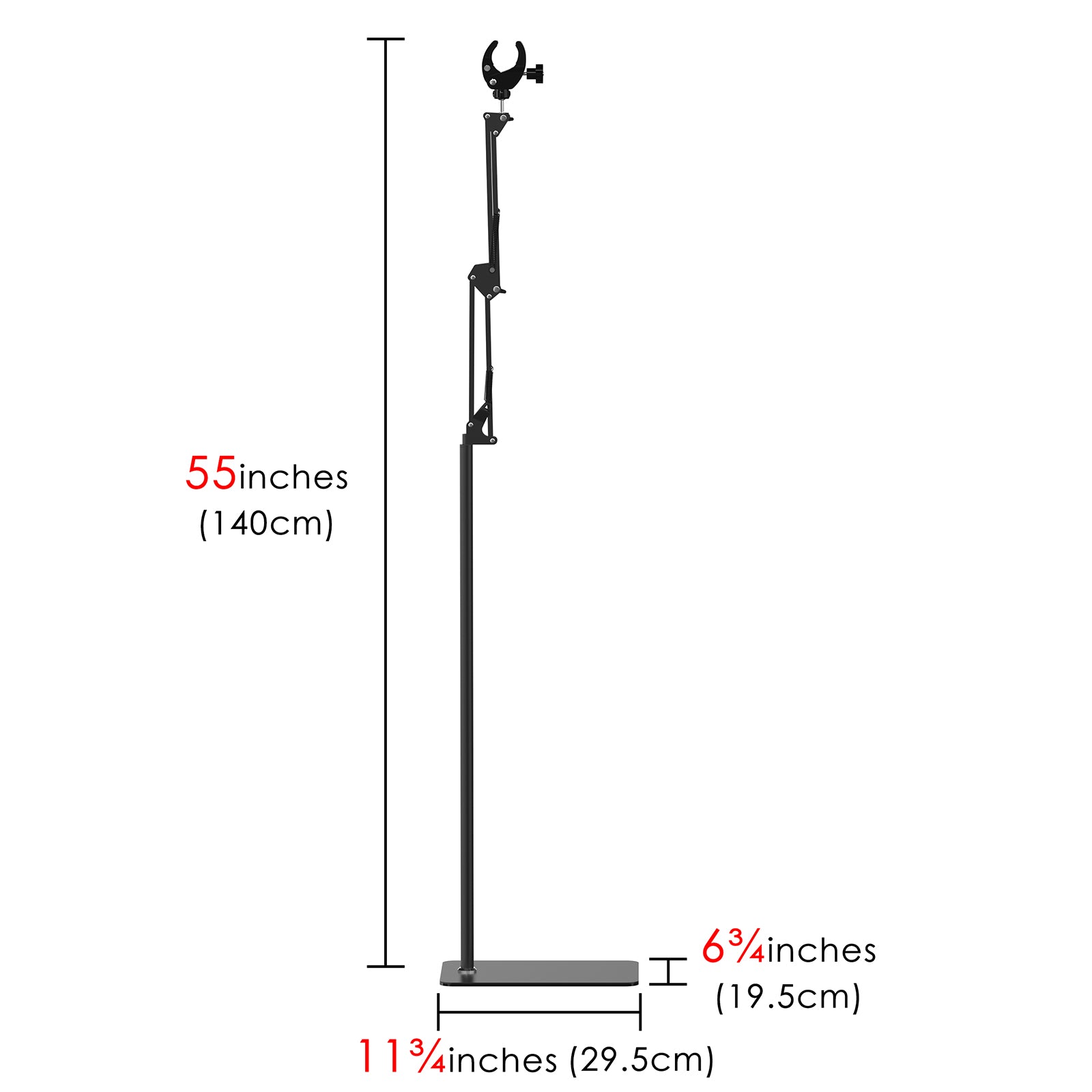 Linkidea Hair Dryer Stand, 360 Degree Rotating Blow Dryer Holder Hands-Free, Adjustable Height Hair Dryer Rack with Heavy Base for Home Salon