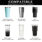 Linkidea Tumbler Carrier with Strap Compatible with YETI Rambler Tumbler 30oz, IRON °FLASK Classic Tumbler 2.0 20oz/24oz/32oz, Waterbottle Sling Bag Coffee Mug Holder, Shoulder Strap, Black