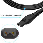 Linkidea 15V Shaver Charger Cord, Replacement USB Power Charger Adapter Cable, Compatible with Philips Norelco HQ8505, AT890, PT720, RQ370